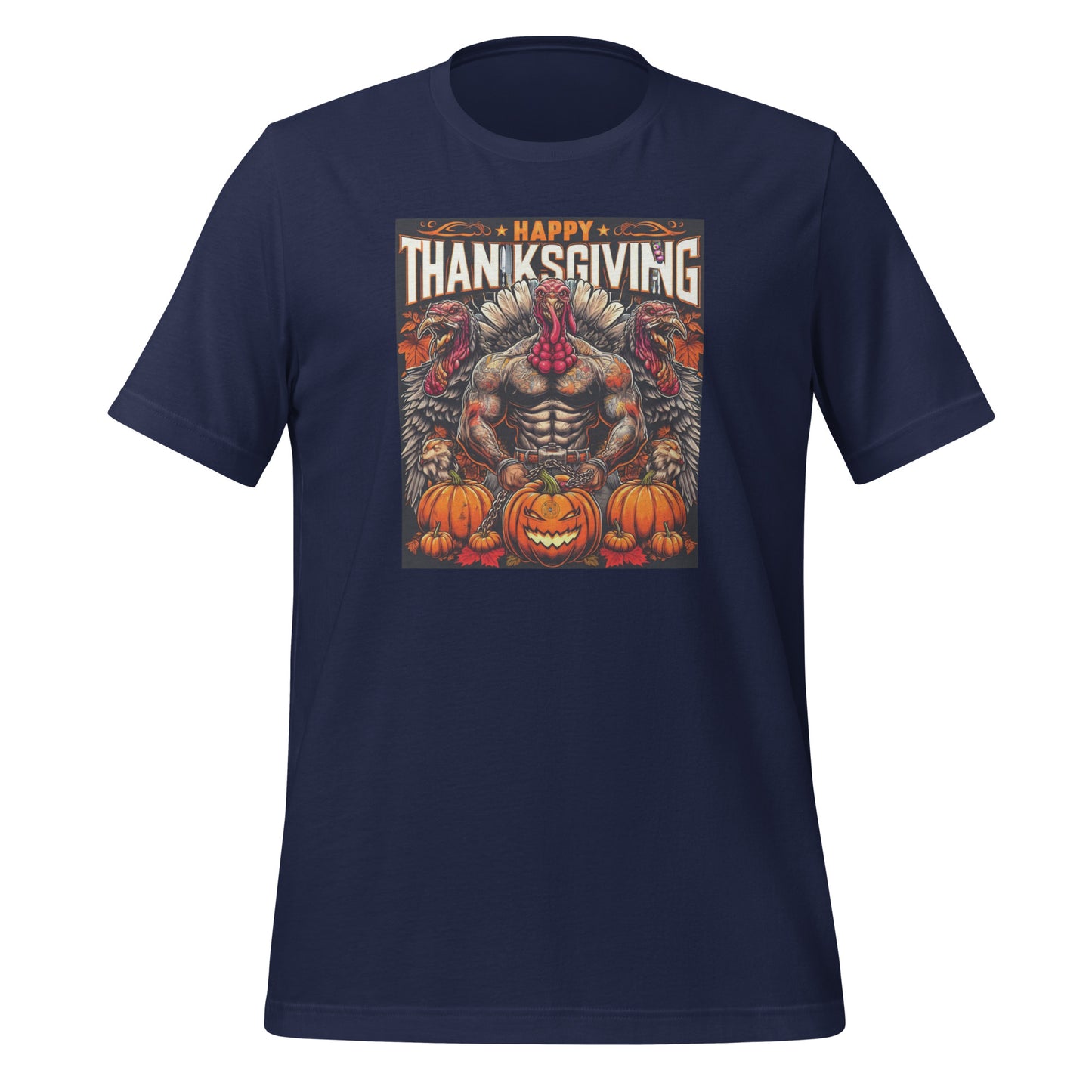 Check out this Cool, Stylish, "Thanksgiving Tattooed Tough Turkey," Unisex t-shirt