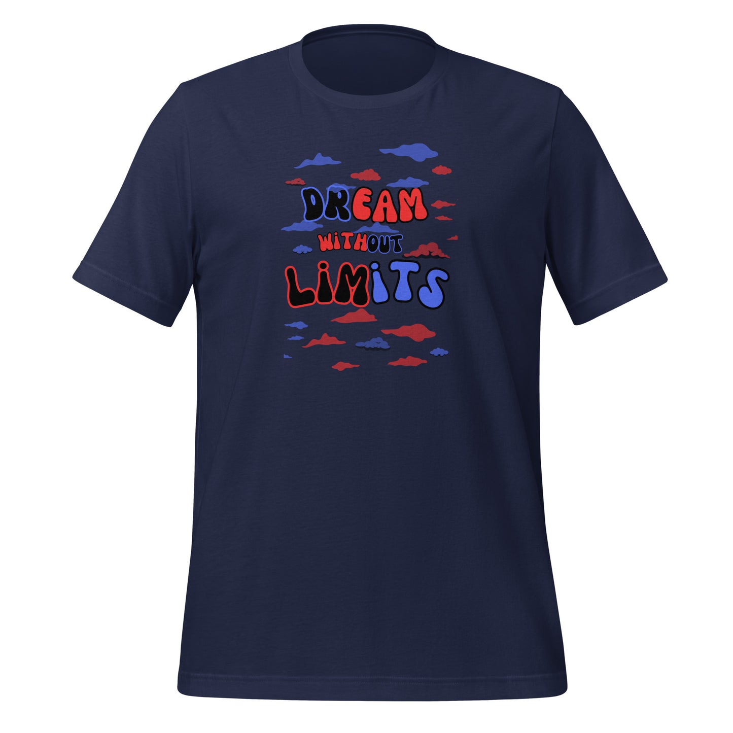 Check out this Cool, Stylish, "Dream without Limits" Red and Blue Unisex t-shirt