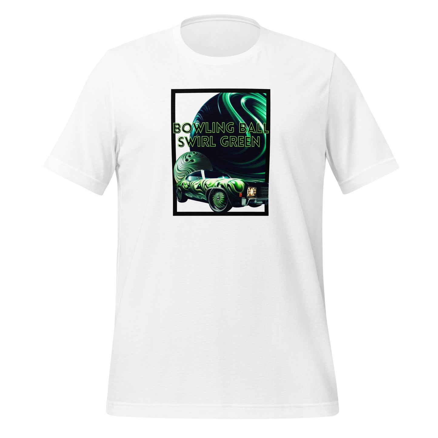 Check out this Cool, Stylish "Bowling Ball Swirl Green Donk" 02 Unisex t-shirt!