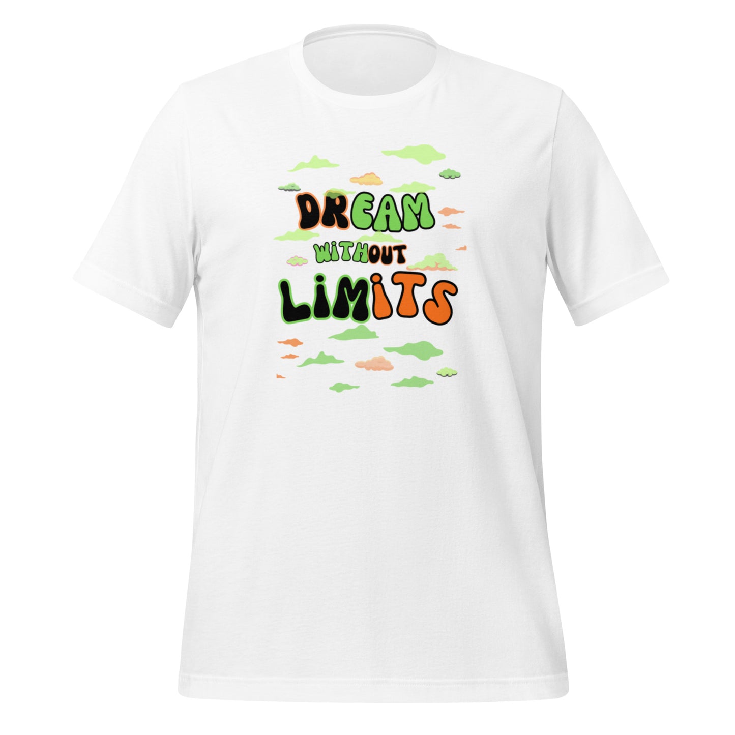 Check out this Cool, Stylish, "Dream without Limits" Orange and Green Unisex t-shirt