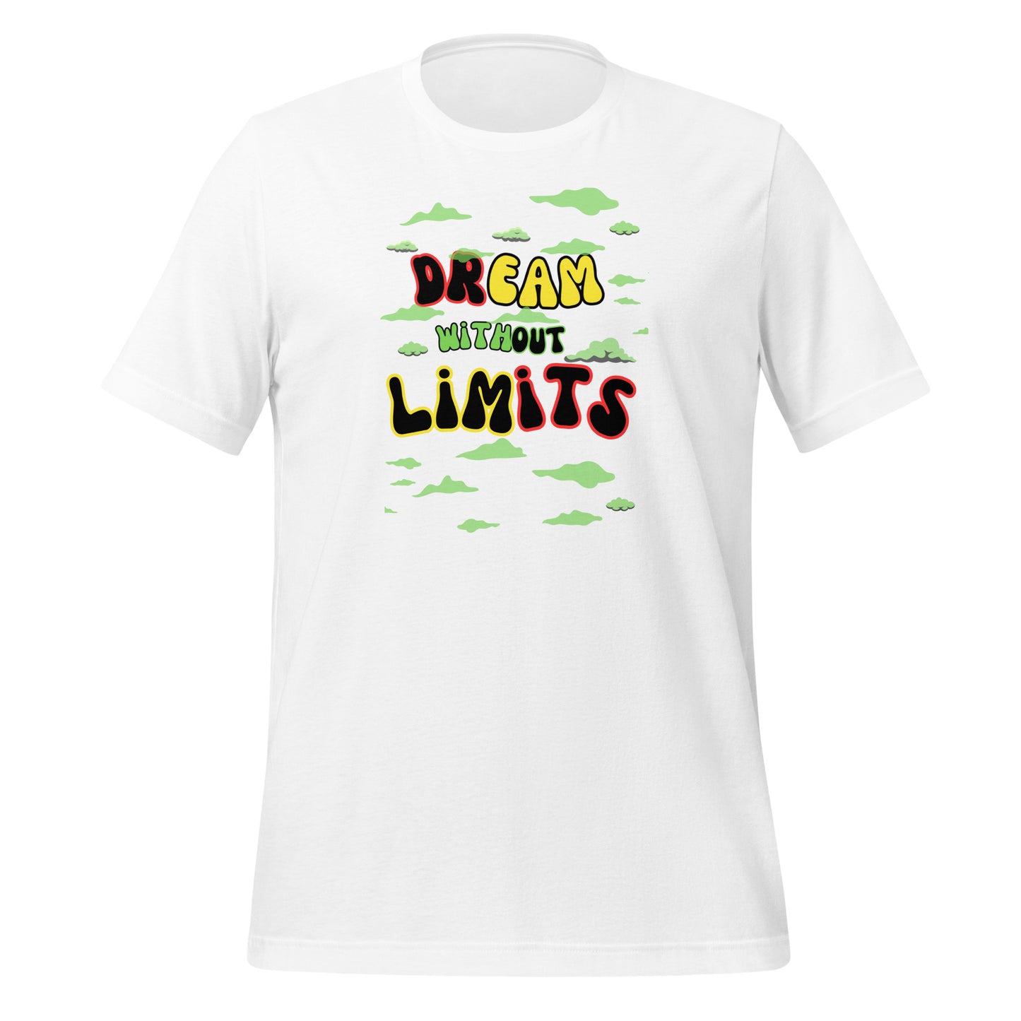 Check out this Cool, Stylish, "Dream without Limits" Red, Yellow and Green Unisex t-shirt